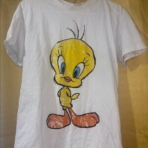 White Tweety Short Sleeve Tee